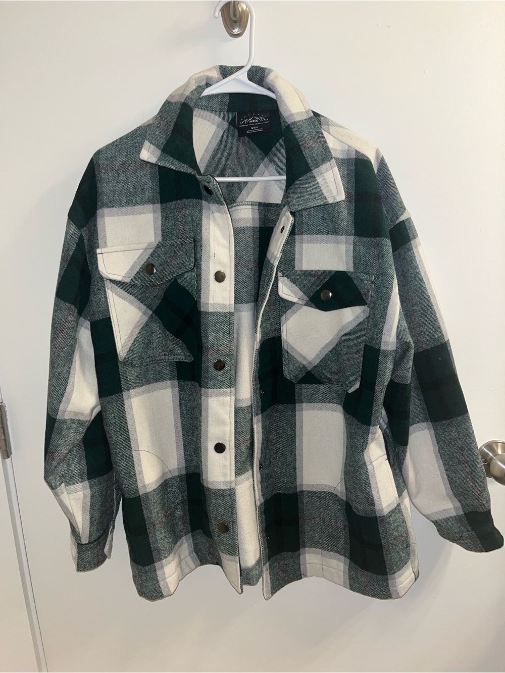 HFX Green Fleece Shacket